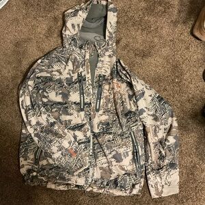 Sitka Camo Hooded Jacket and pants.